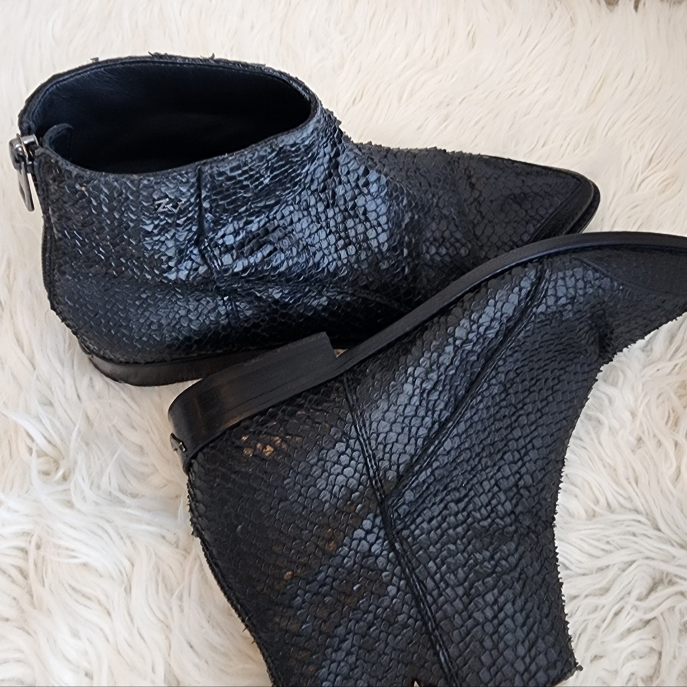 ZADIG & VOLTAIRE LEATHER ANKLE BOOTS WOMENS SIZE 38 - Picture 11 of 15
